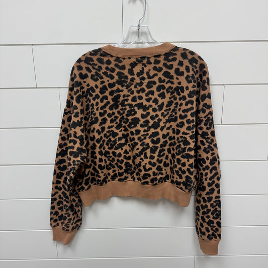 Aerie NWT Cheetah Oversized Sweatshirt XS