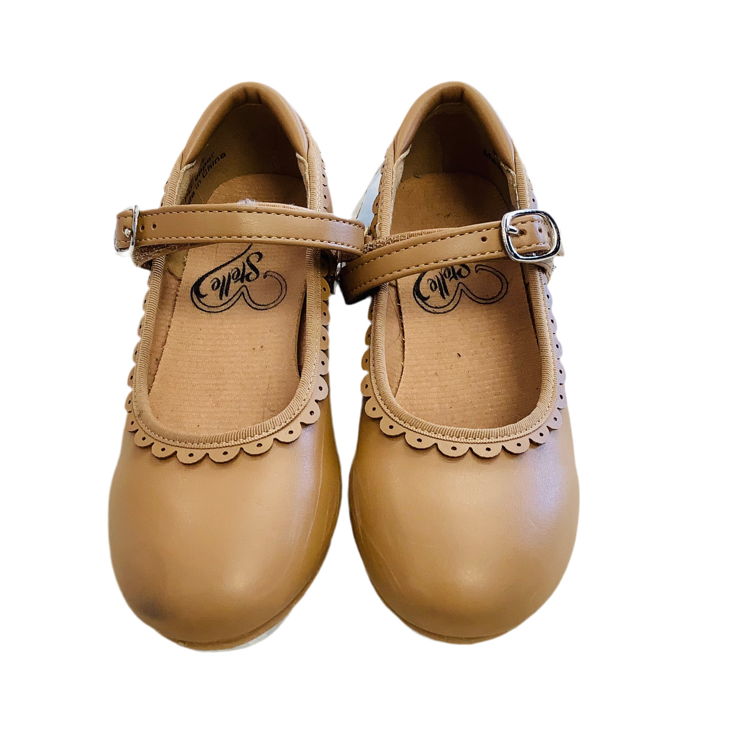 Stelle Girls size 12 tap shoes tan
