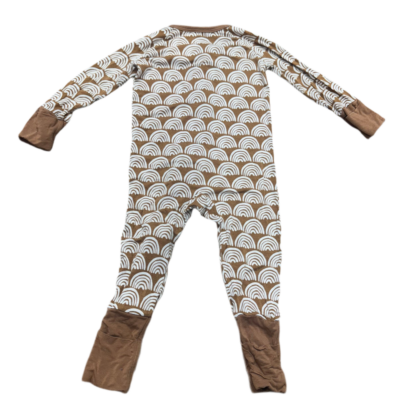 LittleSleepies Brown and White 3-6m
