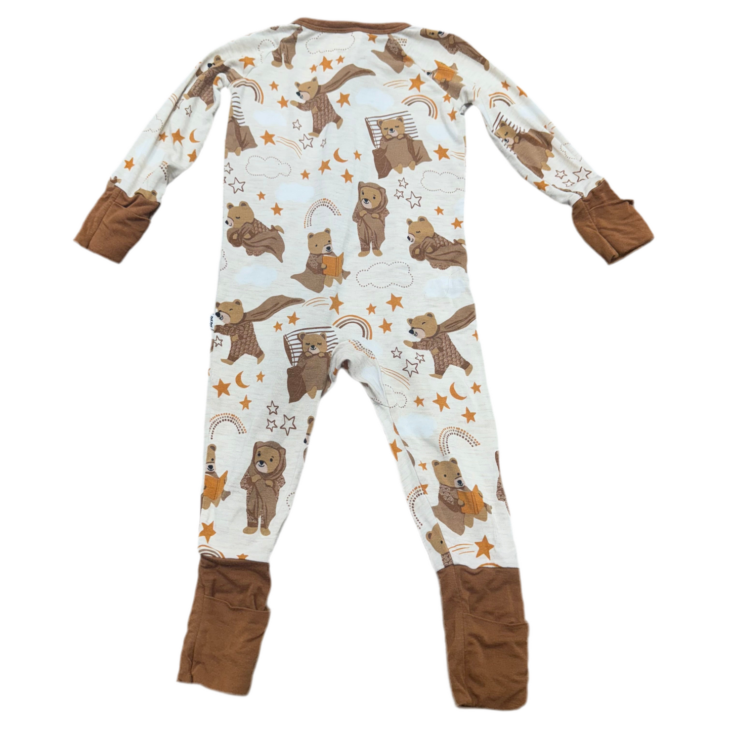 Little Sleepies Bear Print 3-6m