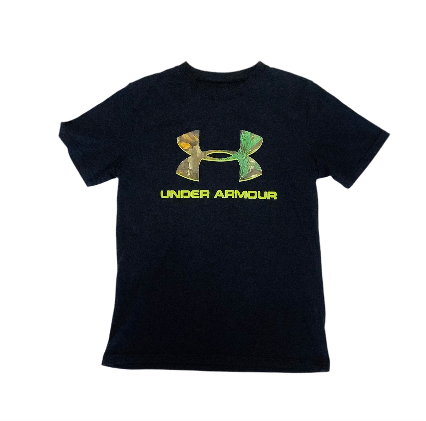 Under Armour medium (6-7) camo T shirt black