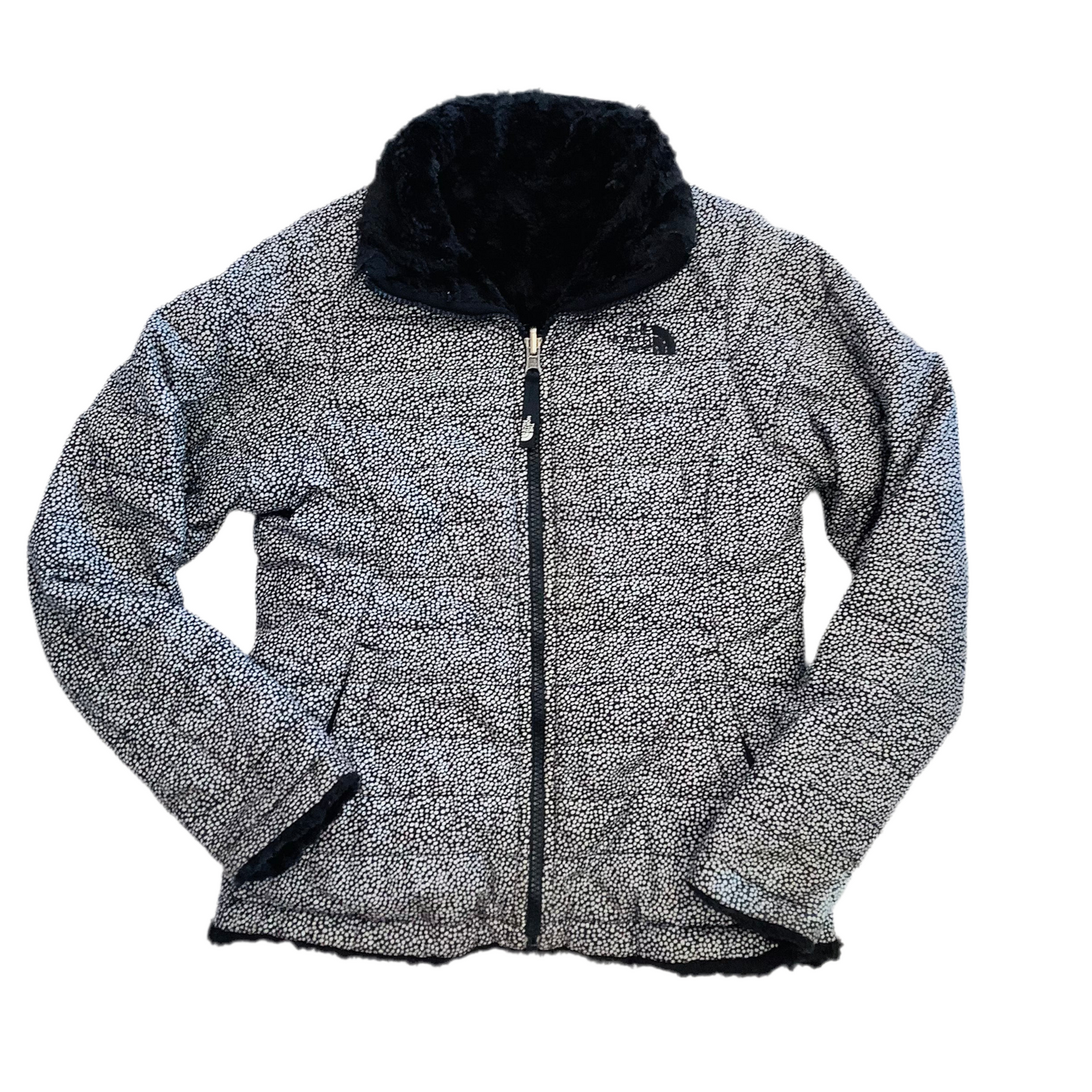 The North Face Girls 10-12 reversible plush coat