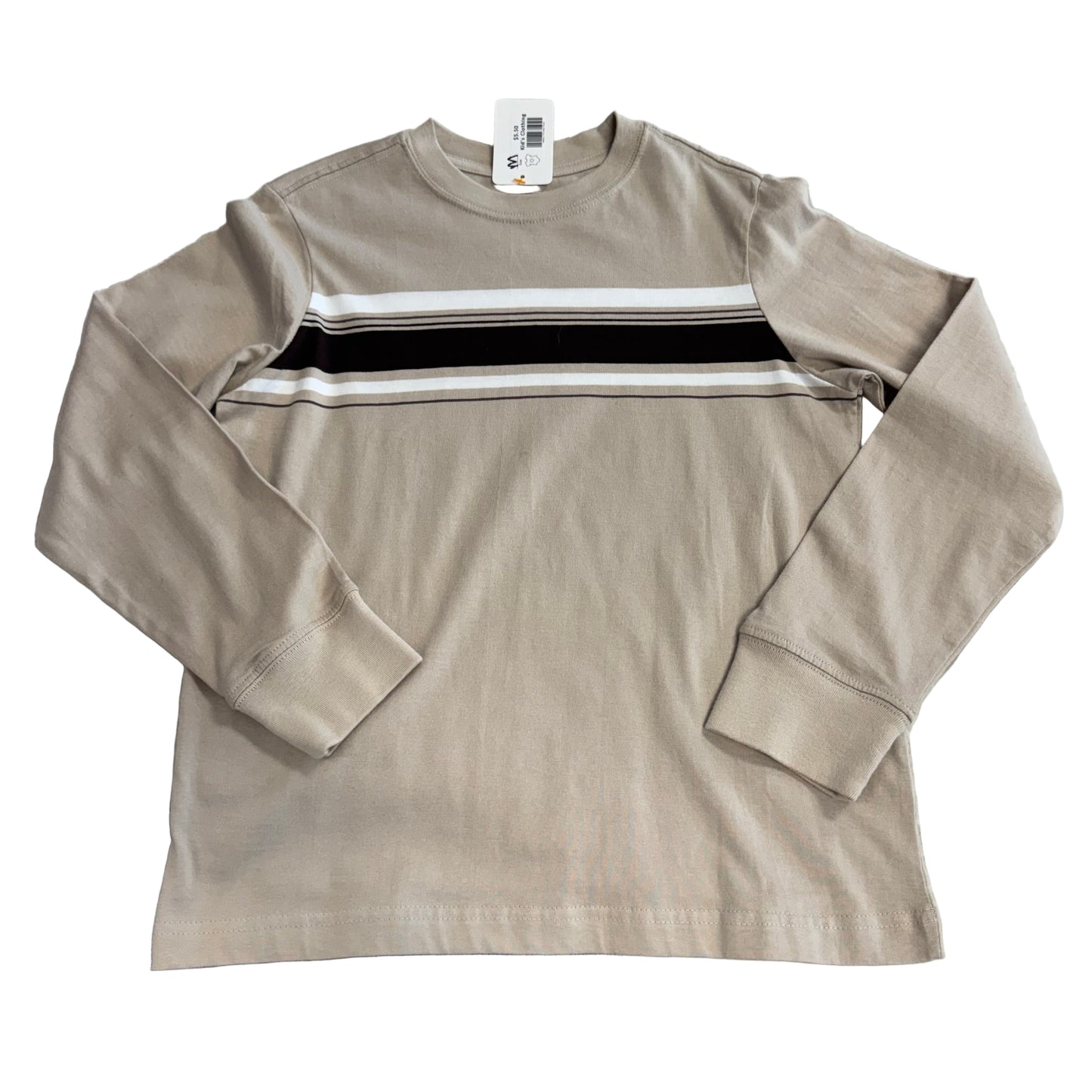 KIDS-Boys Long Sleeve Brown 8-10