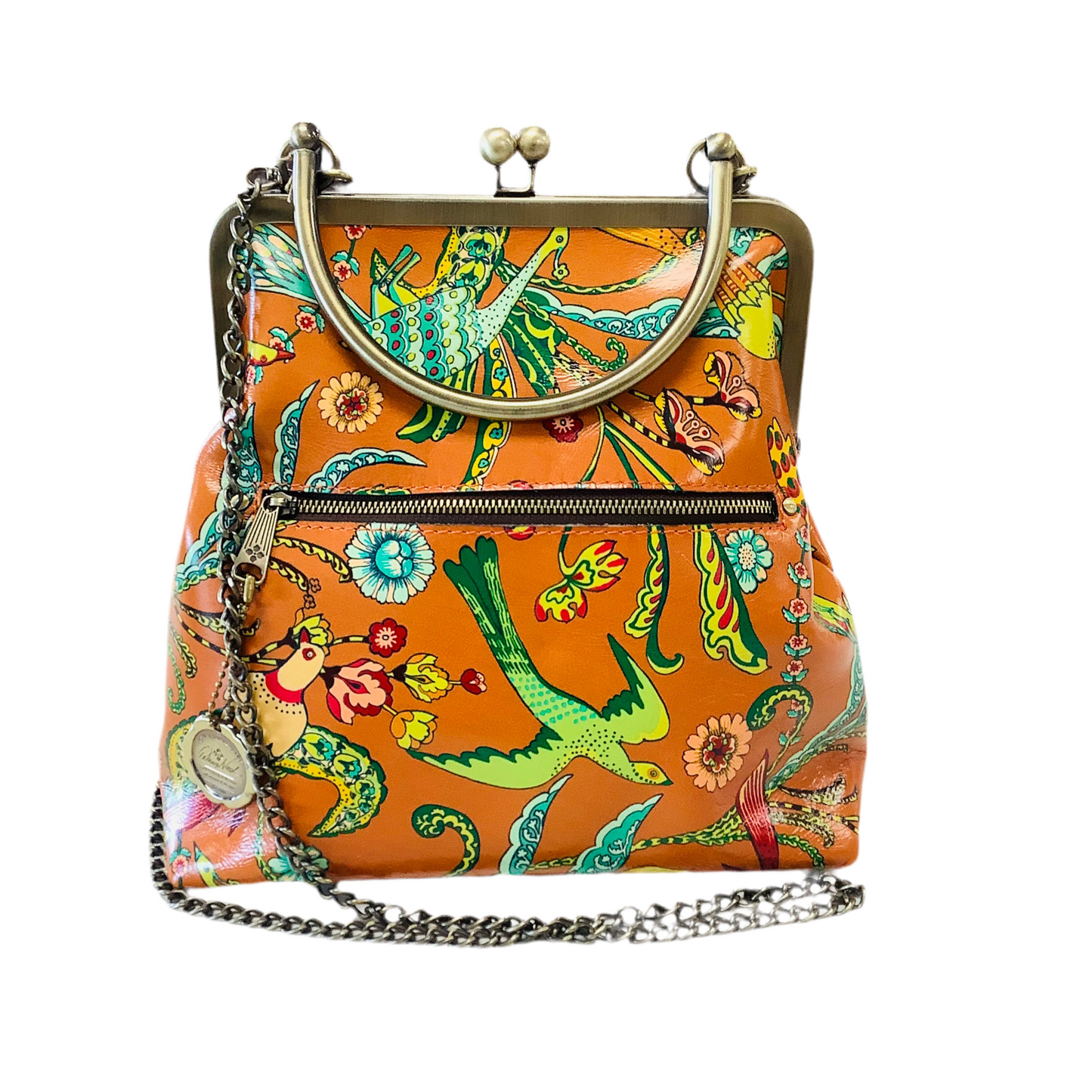 Patricia Nash 10th Anniversary Kiss Lock Novella Vintage Collection “Birds” set with sunglasses case
