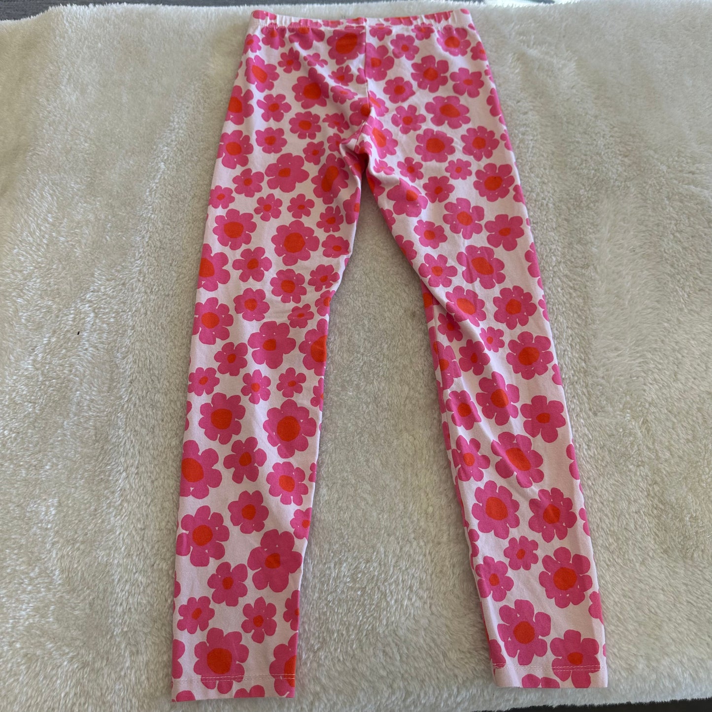 Kids Cat & Jack M(8) Pink Floral Leggings