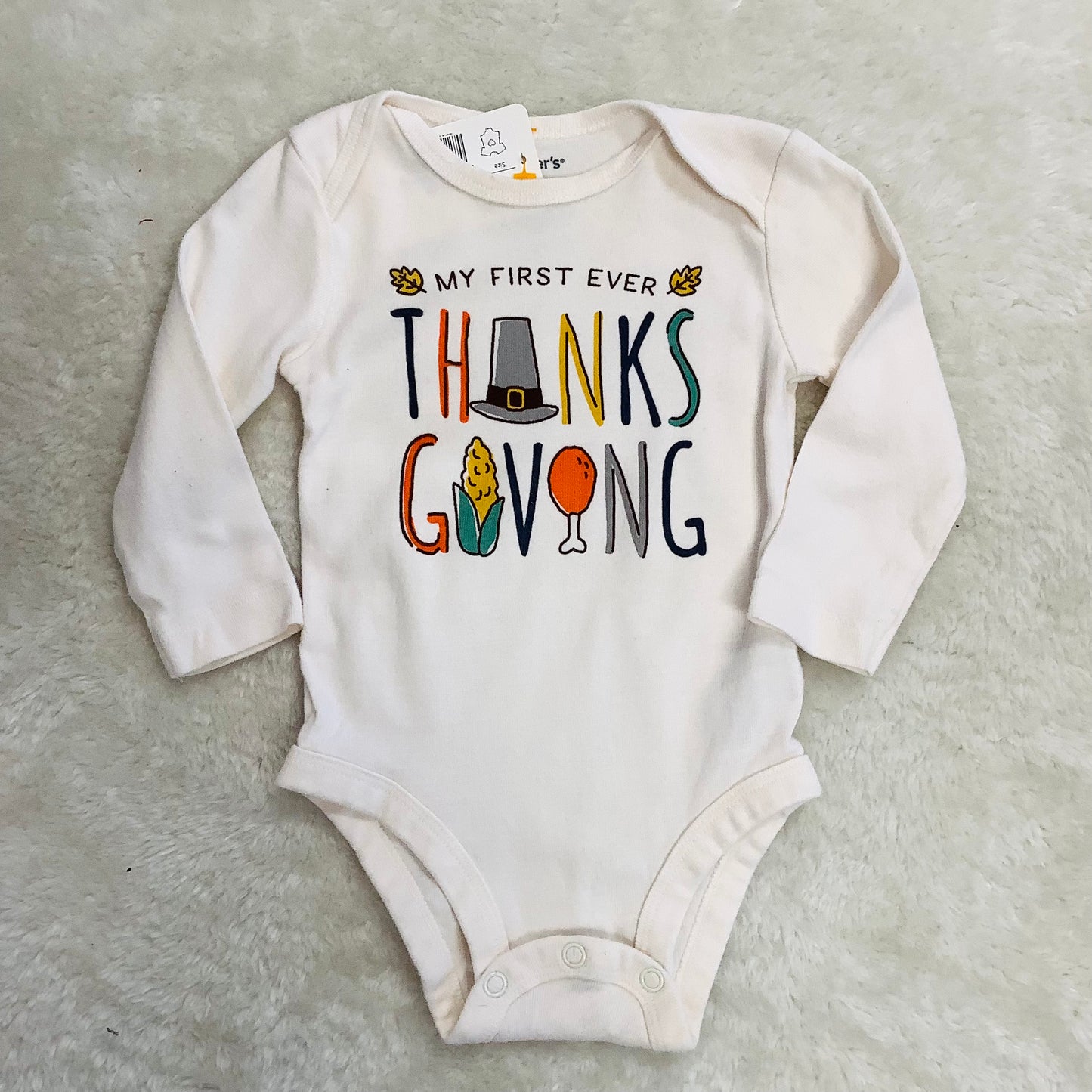 My 1st Thanksgiving 6 month onesie