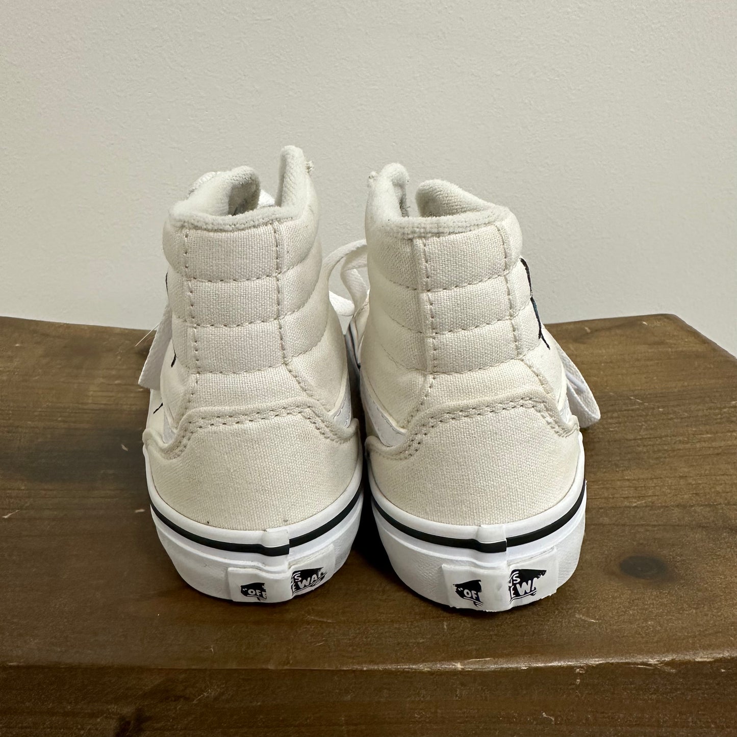 Kids Vans 13 High Top Cream w/ Butterflies Shoes