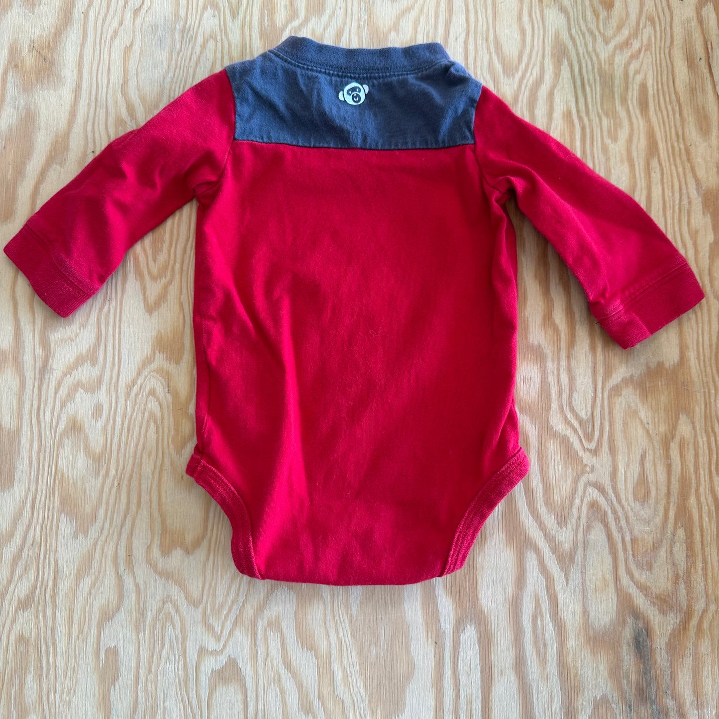 Okie Dokie Newborn Red/Grey Awesome League Onesie