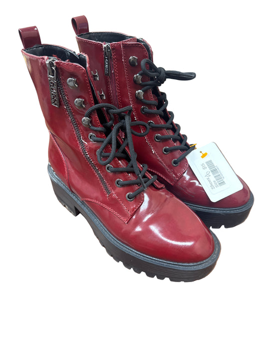 GUESS Red Boots Size 8