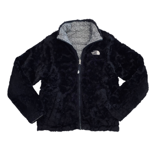The North Face Girls 10-12 reversible plush coat