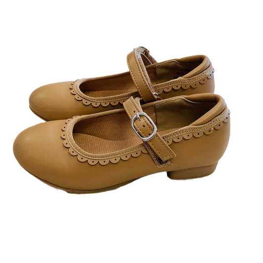 Stelle Girls size 12 tap shoes tan