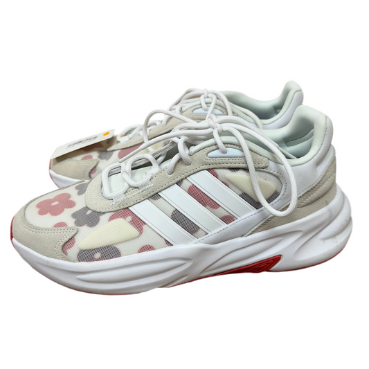 Adidas 10.5 Cream/Floral Tennis Shoes