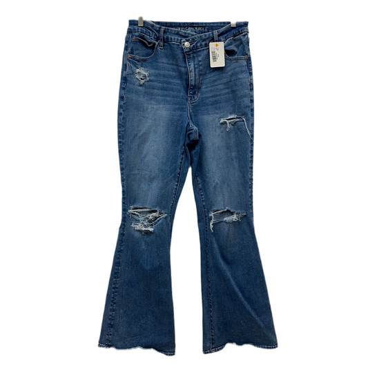 American Eagle 12 Flare Distressed Jeans