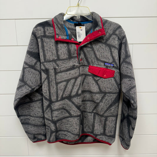 Patagonia Small Synchilla Grey/Red Pullover