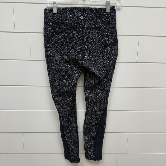 Lululemon 8 Black w/ White Polka Dots Leggings