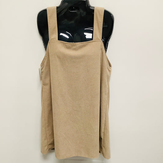 Small Tan corduroy romper dress