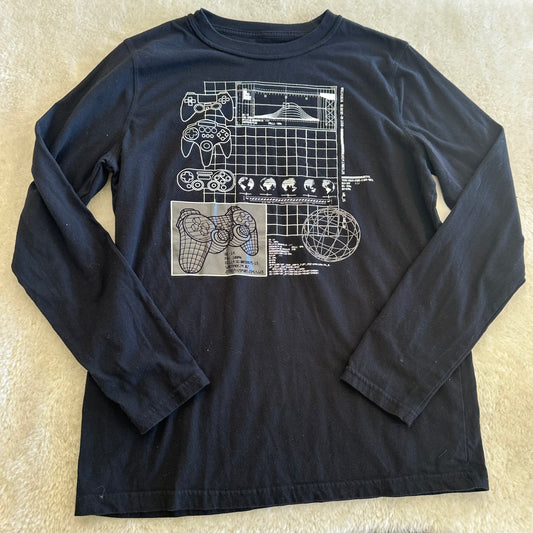 Kids Thereabouts XL(18/20) Black Video Game Top