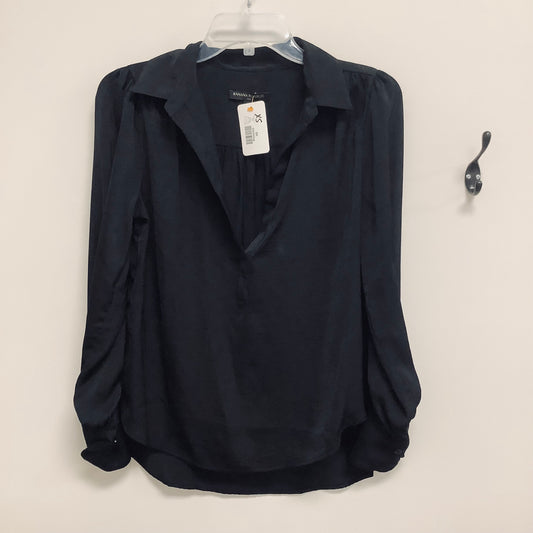 Banana Republic XS flowy dress shirt black