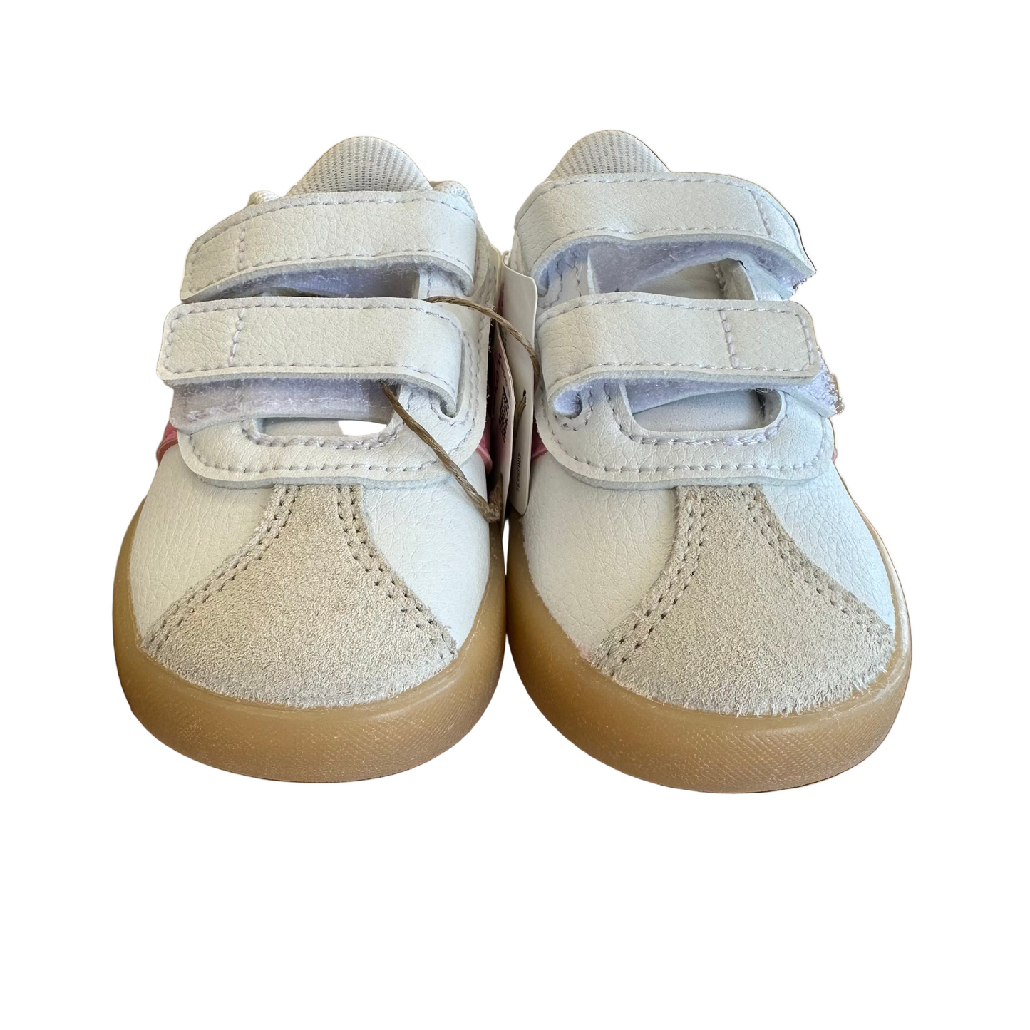 Kids NWT Adidas 5 (little kids)Val Court 3.0 White/Pink Shoes