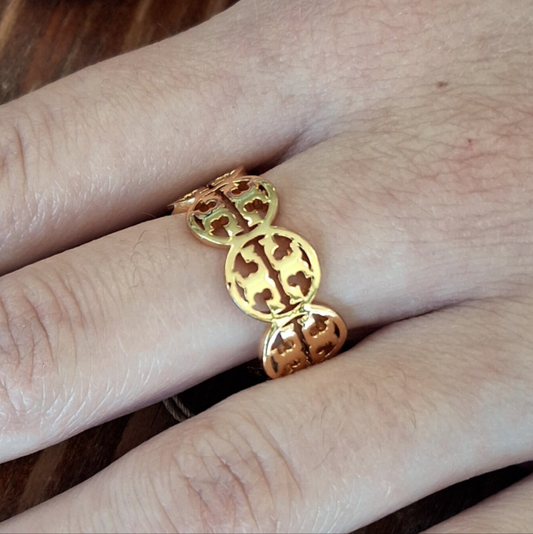 Tory Burch signature ring size 6
