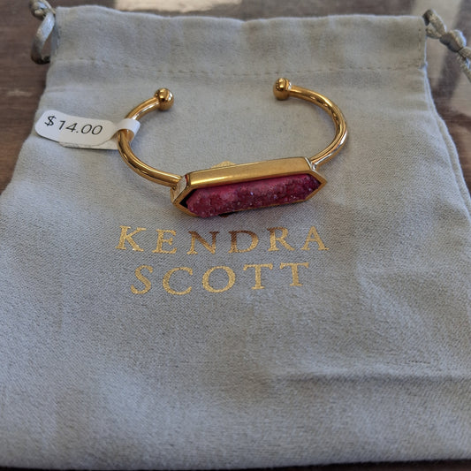 Kendra Scott cuff bracelet pink/gold